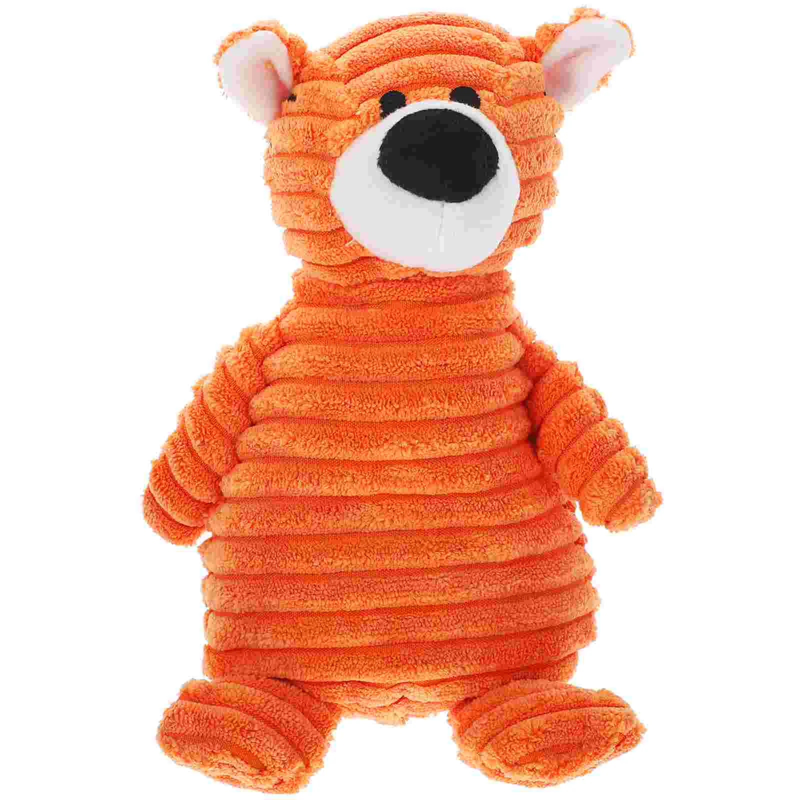 

Wear-resistant Dog Plaything Tiger Shaped Puppy Toy Adorable Treat Toy Puppy Supply