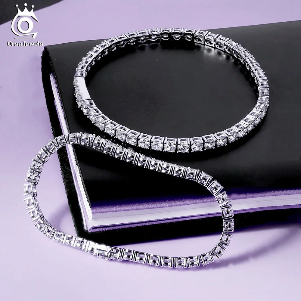 Authentic 925 Sterling Silver Tennis Bracelet | 925 Sterling