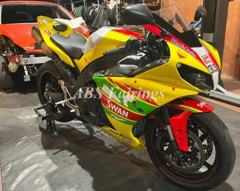 

4Gifts New ABS Motorcycle Whole Fairings Kits Fit For YAMAHA YZF- R1 2009 2010 2011 09 10 11 Bodywork Set Red Green Yellow