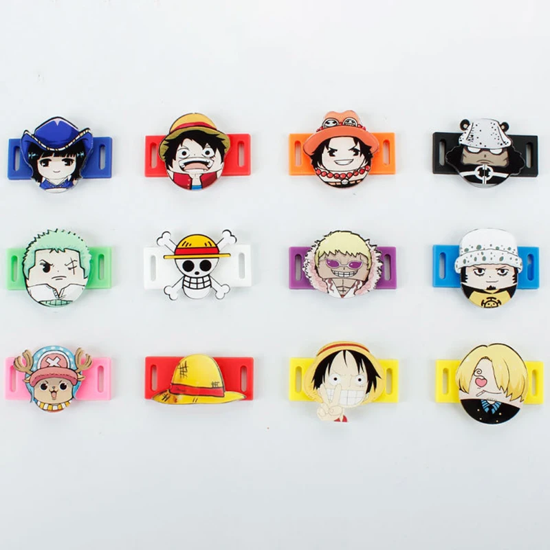 One Piece Luffy Zoro Chopper Portgas D Ace Shoelace Charms One piece