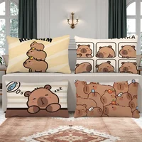 Mignon intéressant Kapibala housse de coussin Rectangle taie d'oreiller impression chevet canapé chambre décoration de la maison taie d'oreiller 1