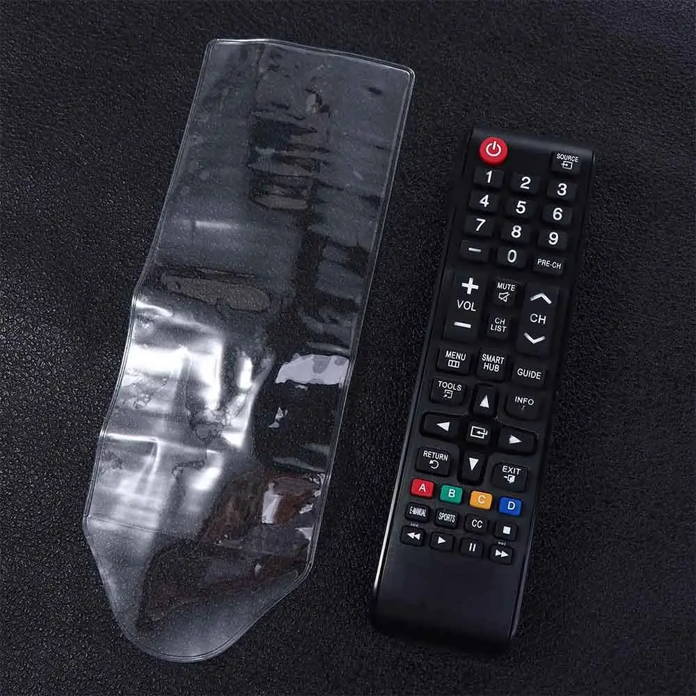 1pc PVC Transparent Universal Remote Control Case Dustproof Cover Air Condition TV Remote Control Waterproof Bag Protective Case