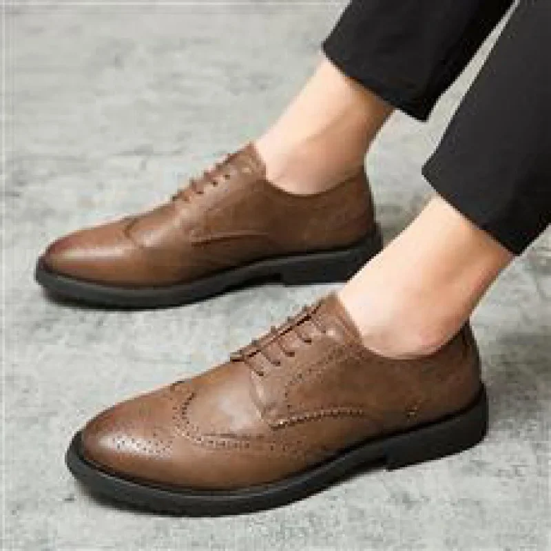 

Party Boys Wedding Men's Moccasins New Men's Leather Retro Classic Office Shoes