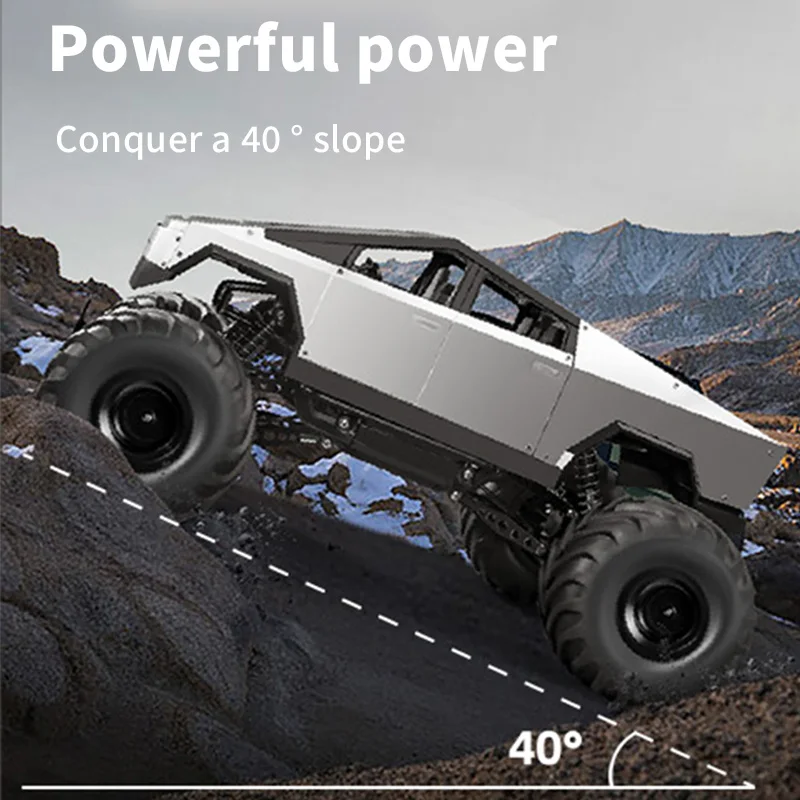 1:8 Alloy Off-road Remote Control Car, Super Large Four-wheel Drive Charging Big-foot Climbing Car, Simulated Sound Effects 4