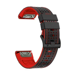 Versatile Quick Fit Silicone and Leather Watch Bands (22mm/26mm) - 22mm Fenix 8 E47mm (C)
