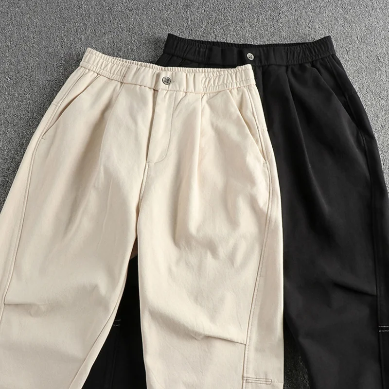 

Street Fashion Work Clothes Casual Pants Men's Three-Dimensional Cut Loose Straight Tapered All-Match Youth Trousers