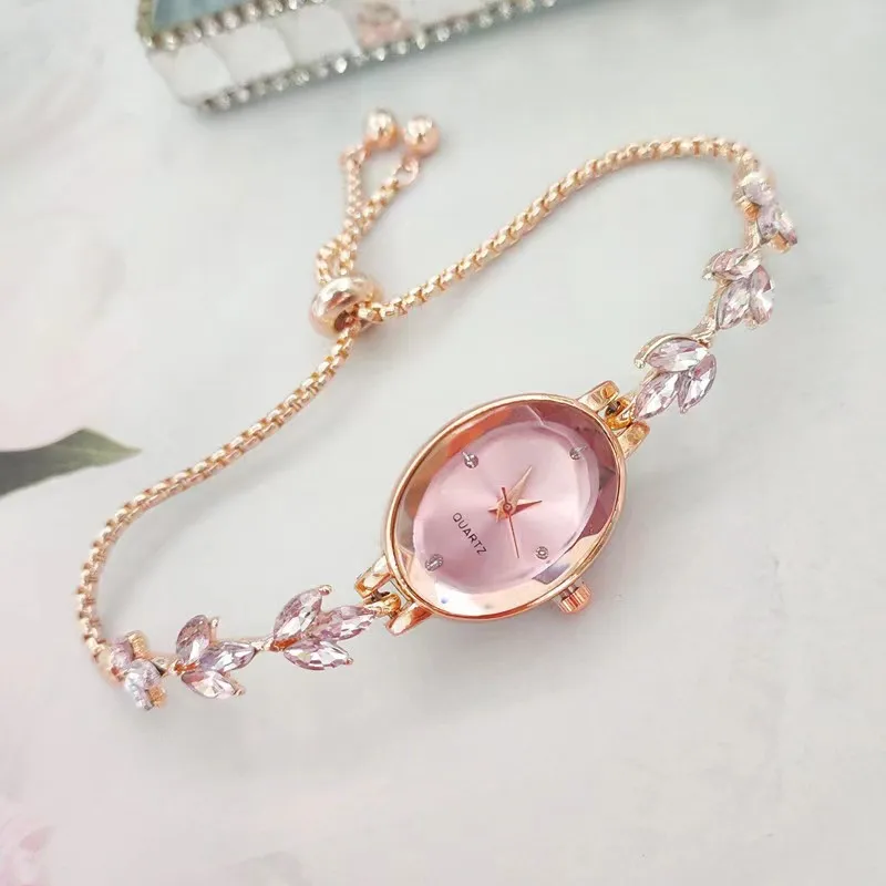 Oval Bracelet Watch Vintage Women's Quartz Watch 6