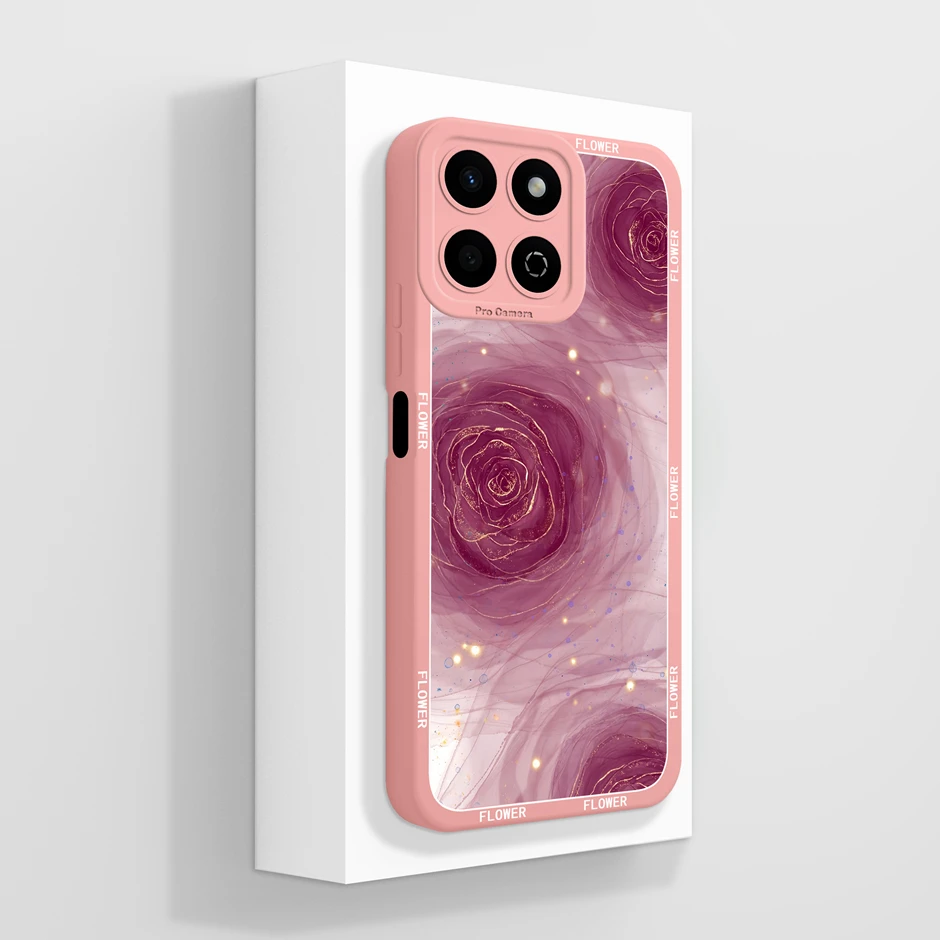 Artistic Oil Painting Floral Design Soft Silicone Anti-Drop Phone Case Cover
