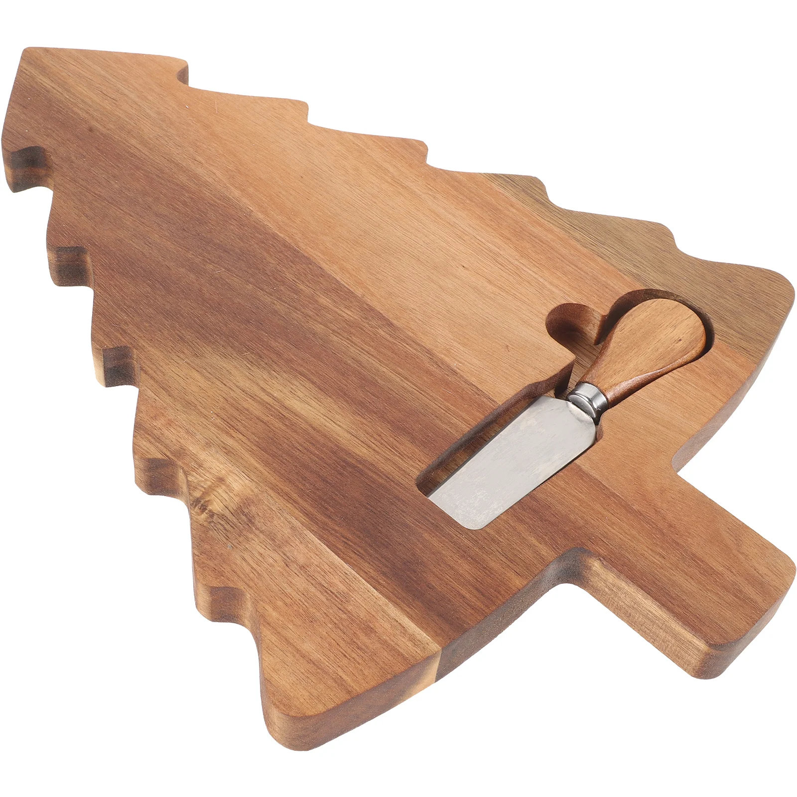 

1 Set of Cutting Board Wooden Chopping Board with Kitchen Xmas Tree Shaped Cutting Board
