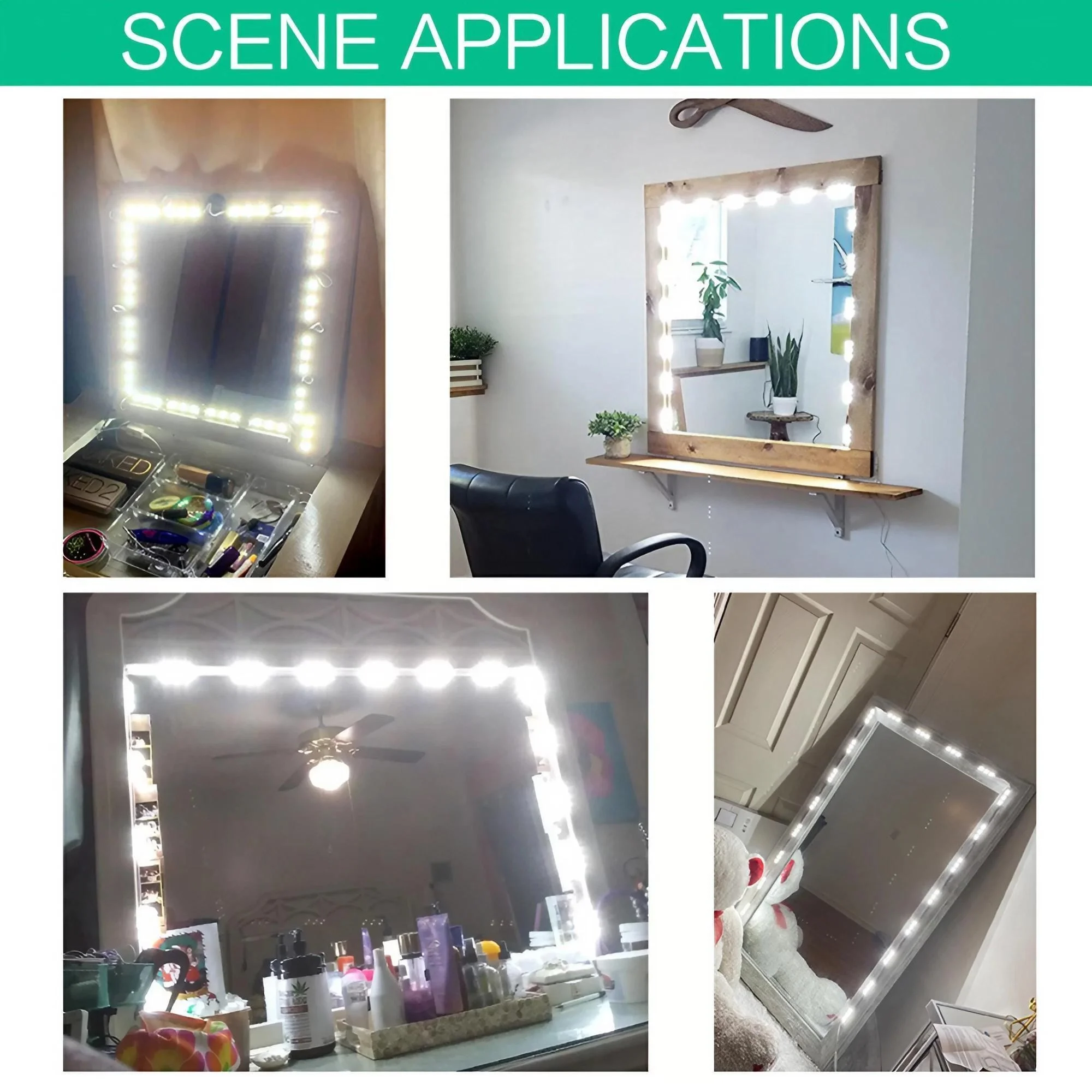 Innovative USB Touch LED Cosmetic Mirror Lighting Multi-functional Dimmable Design Perfect Lighting Solution mirror lights makeup mirror lights vanity light makeup lamp