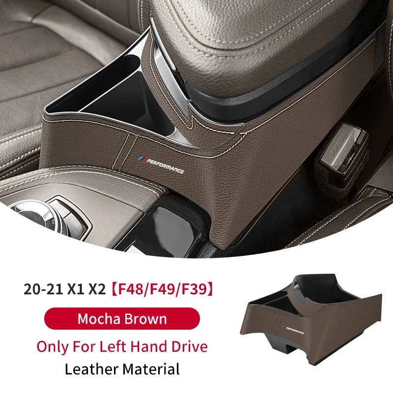 Organizzatore Per Bracciolo BMW X1 F48 / X2 F39 (2016-2022) - Portaoggetti Pratico Con Divisori - Nero