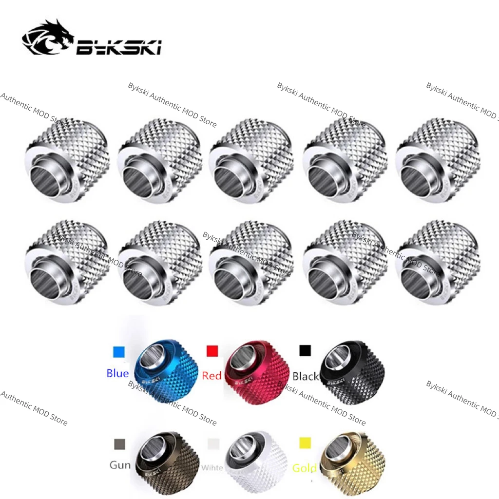 10Pcs Bykski G1/4 ''Raccordo Per Tubo Flessibile Per 10 X1 3Mm/10X16Mm 10 X19Mm Tubo Morbido, Connettore Di Raffreddamento Ad Acqua Per Pc, Nero/Argen
