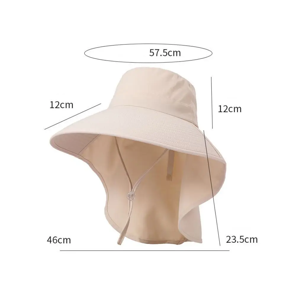 UV Anti Outdoor Fisherman Hat 2024 Wide Brim Shawl Fashion Sunscreen Ponytail Cap Fishing Hiking Sun Visors Women Summer Hat