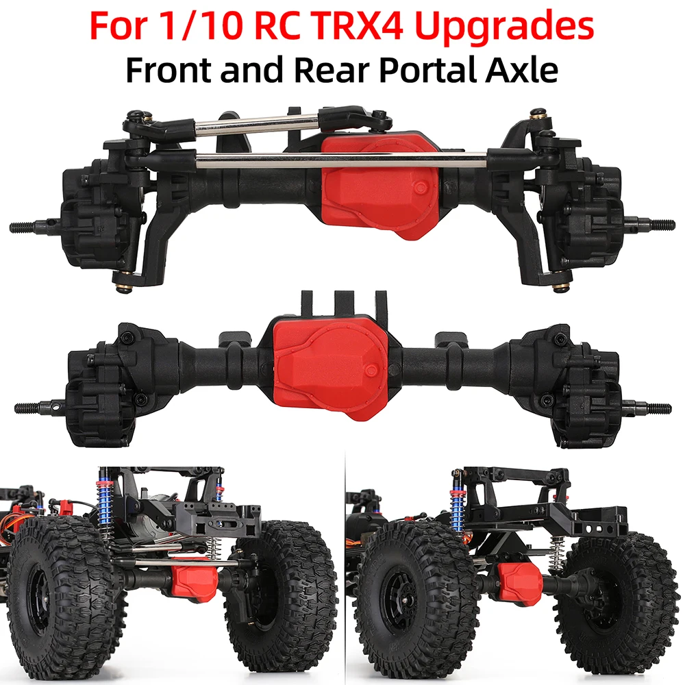 RC Portal Axles 1/10 Front and Rear axle with T lock Differential for