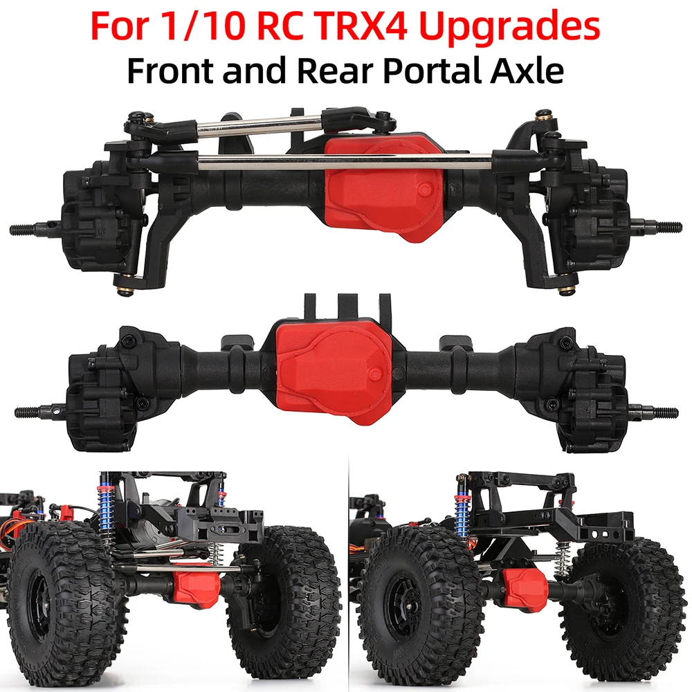 Rc Portal Axles 1/10 Front And Rear Axle With Tlock Differential For
