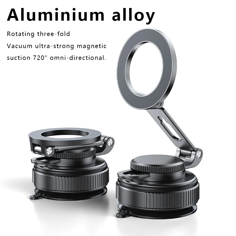 Magnetic Car Mount Portable Vacuum Suction