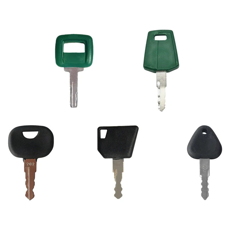701/45501 70145501 C001 17225331 11039228 RE183935 New 5Pcs Heavy Equipment Ignition Keys Compatible with Volvo Excavators