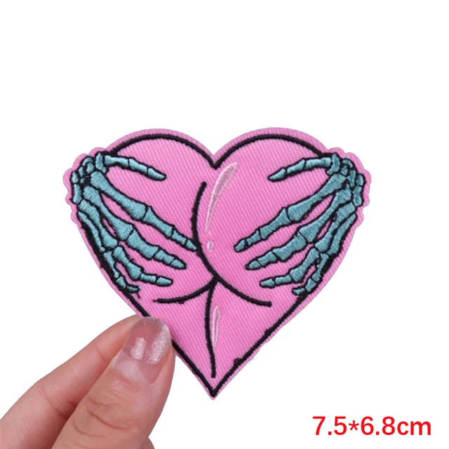 Embroidered Patch Skull Embroidery Sewing Appliqué, Skull, White - Foto 5