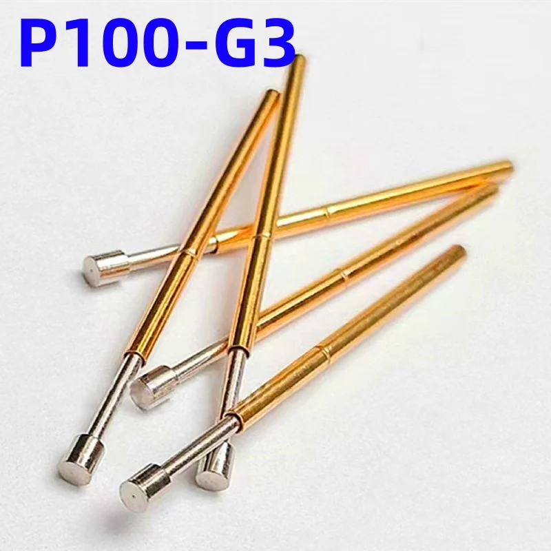 100PCS P100-G3 Spring Test Probe Pogo Pin Spring Test Pin Length 33 ...