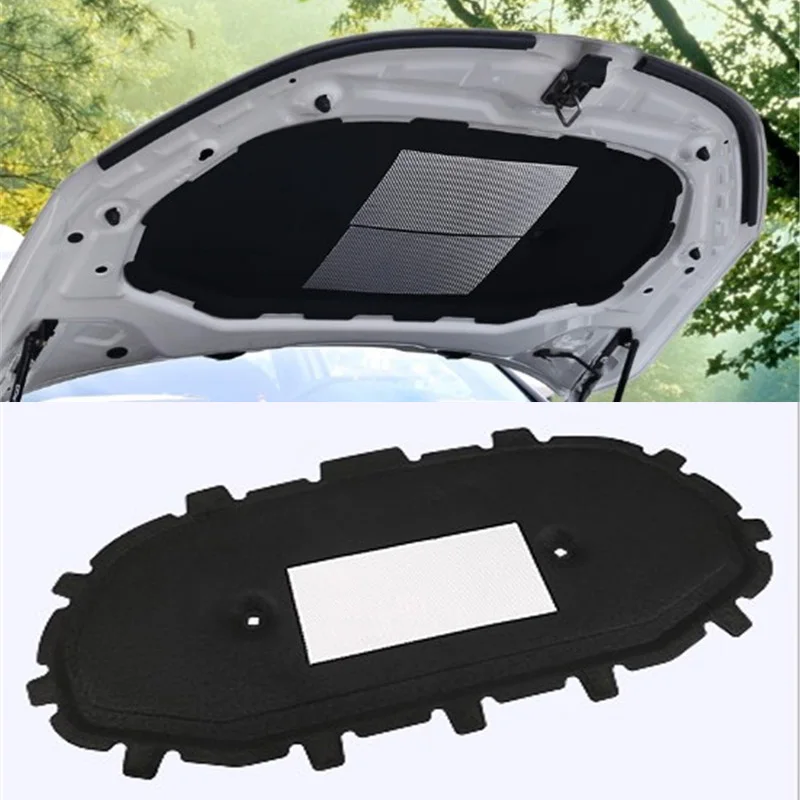 

1Set Fold Shipping For 2018- 2021 Skoda KAROQ Car Auto Engine Hood Sound Heat Insulation Cotton Soundproofing Plate Buckle