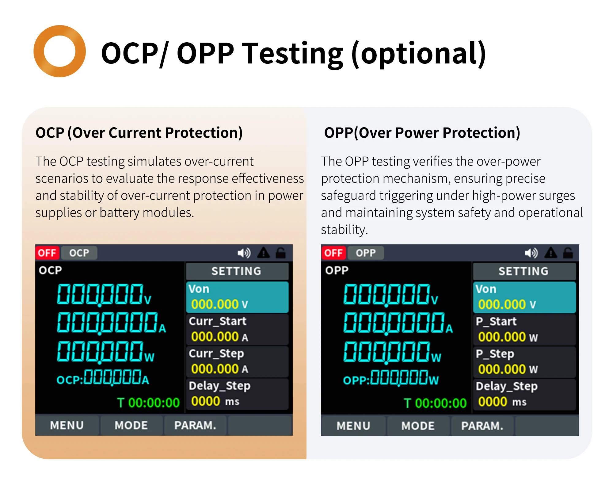 OWON Programmable DC Electronic Load OEL30 Series Digital Battery Capacity Teste