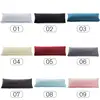 51*137cm Long Body Pillowcase Ultra Soft Cotton Pillow Case Solid Color Long Lovers Wedding Pillowcases Decorative Throw Pillow 3