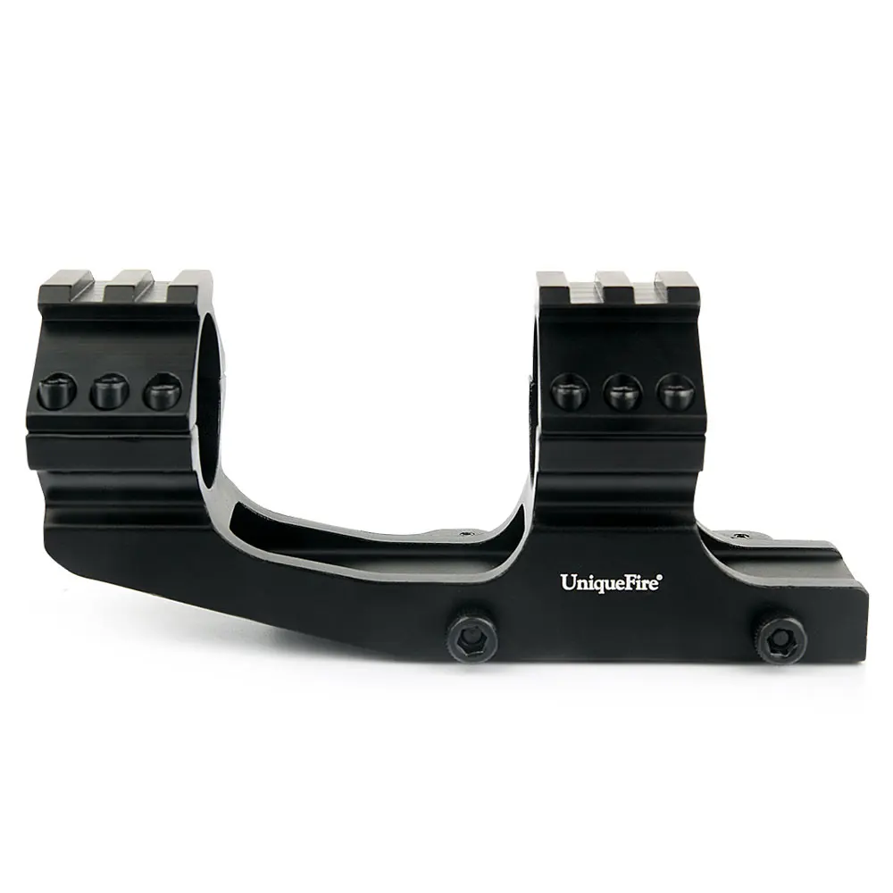 Scope Mount UniqueFire 25.4mm / 30mm Quick Release Cantilever Weaver Forward Reach Dual Ring Scope Mount for LED Flashlight