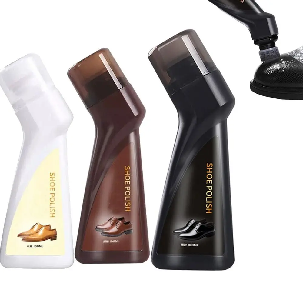 with Sponge Applicator Leather Care Agent Brightening Leather Protective Protein Shoe Polish Nourishing Polishing