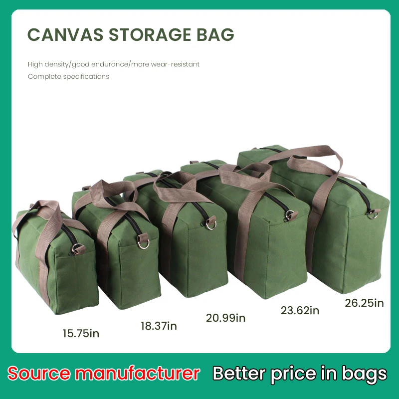 Waterproof Canvas Tool Electrician Storage Bag With Large Capacity Shoulder  Messenger Handbag For Organizing Storing Sundries