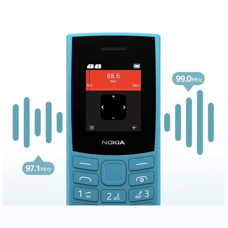 Nokia 106 4G (2023) Blue Dual SIM 1.8 inch 1450 mAh Battery FM Radio