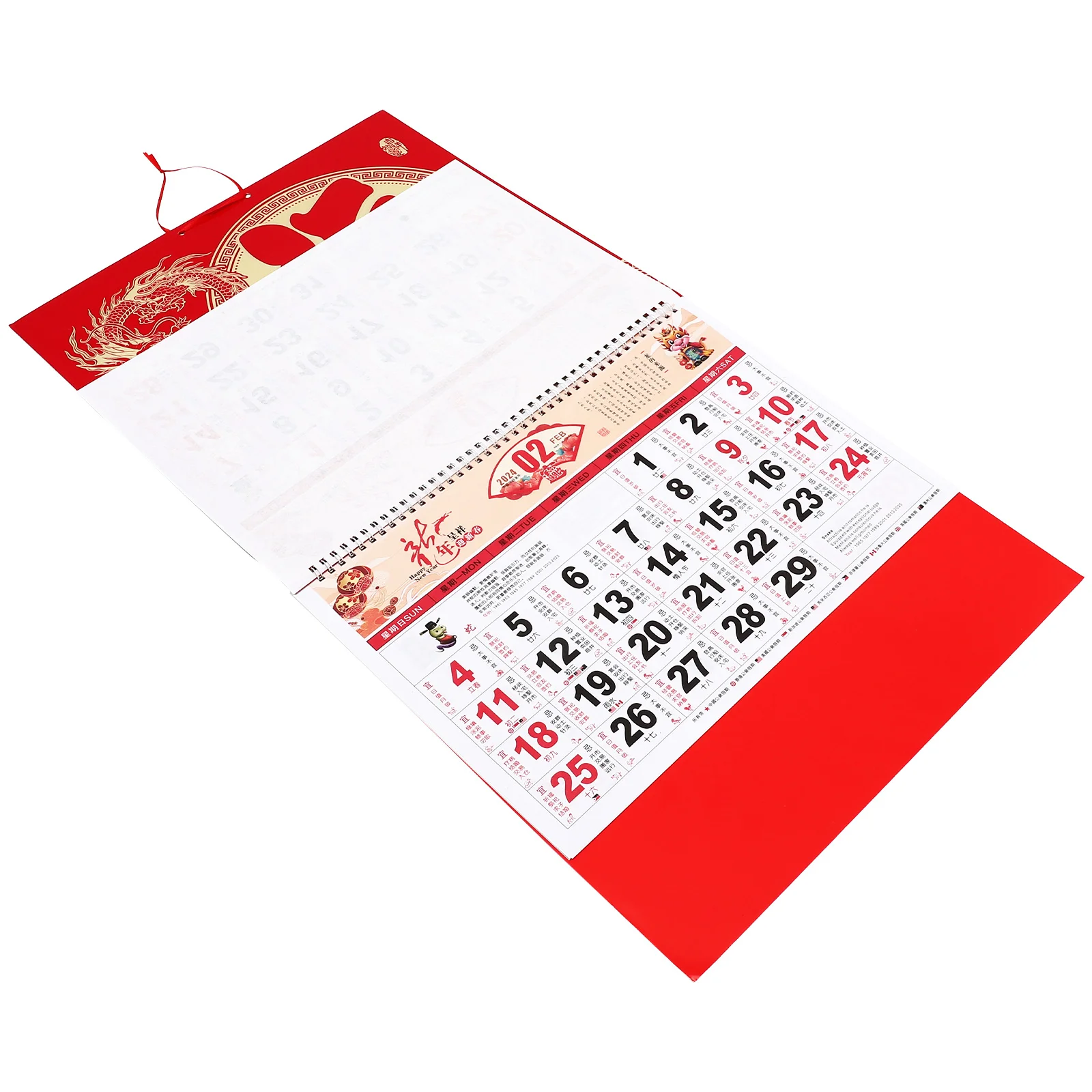 

Chinese Decor Calendar Calendars Year Dragon Wall Chinese Hanging Lunar Traditional Zodiac New Shui Feng Festival Spring