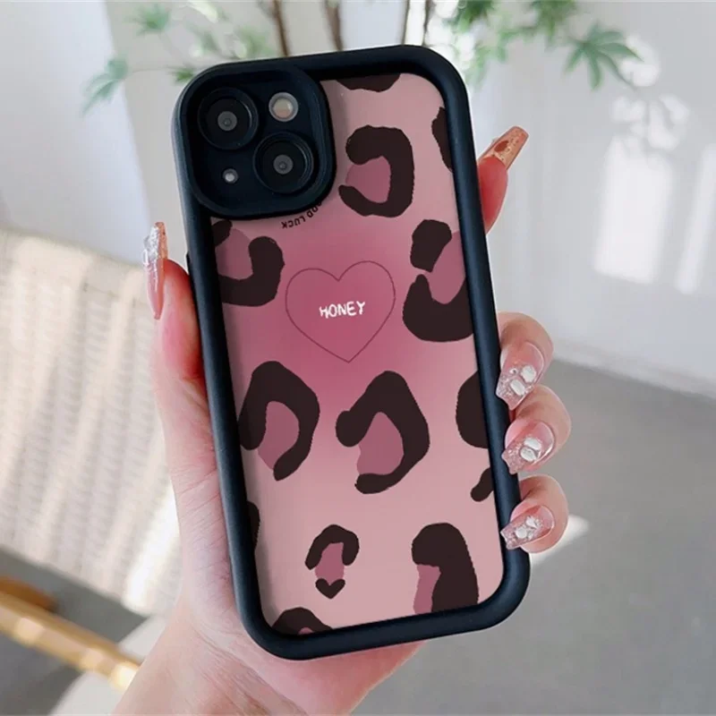 Leopard Print Silicone Case Cover