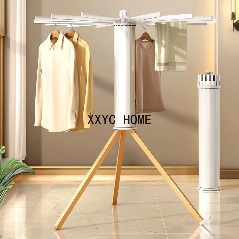 

Convenient Hangers For Clothes Folding Design Clothesline Socks Multi-function Laundry Rack Stable Windproof Clothes Drying Rack