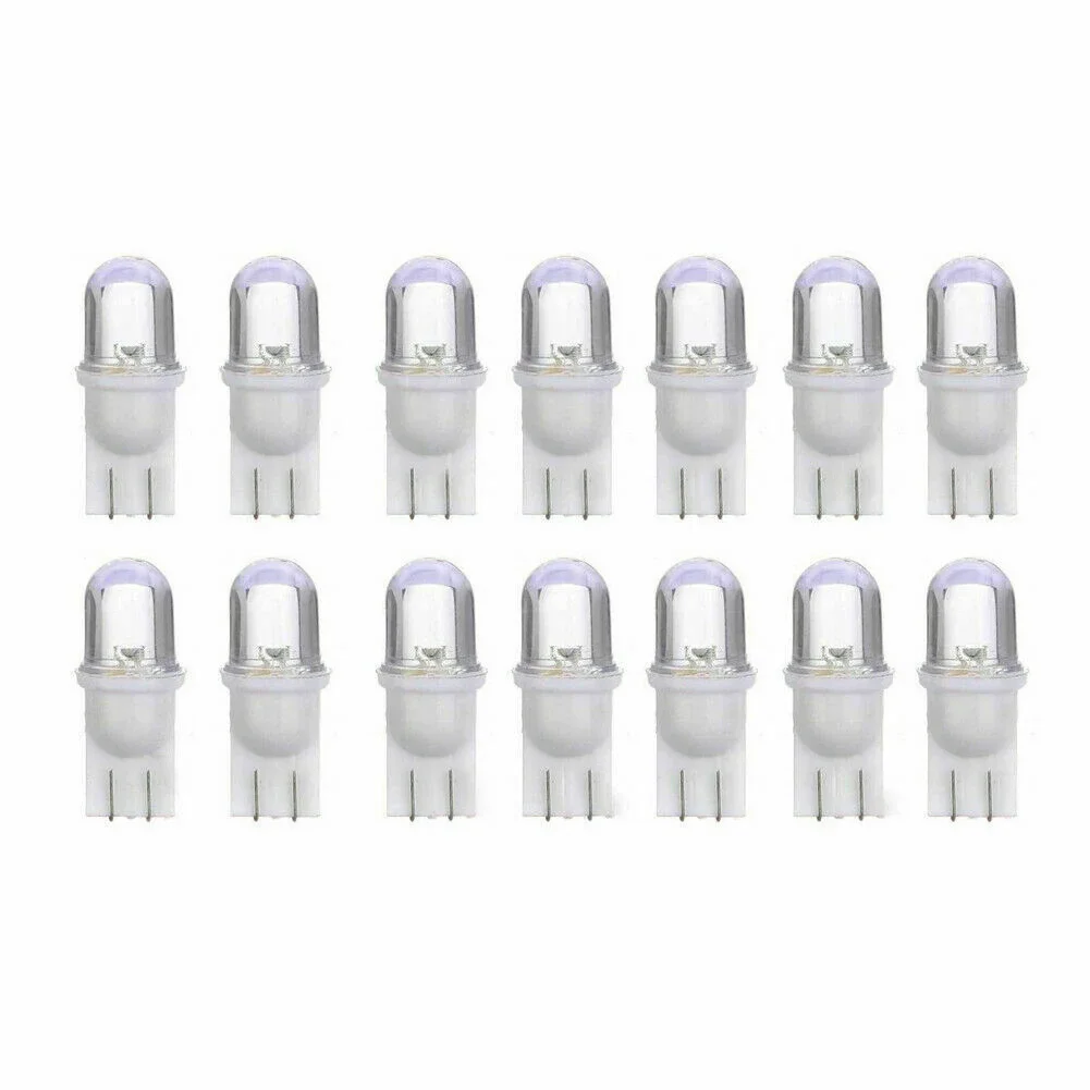 

LED Light Bulbs Hot Interior Number Plate Replacement Side Light T10 W5W Wedge LED White 10Pcs Brand New Durable