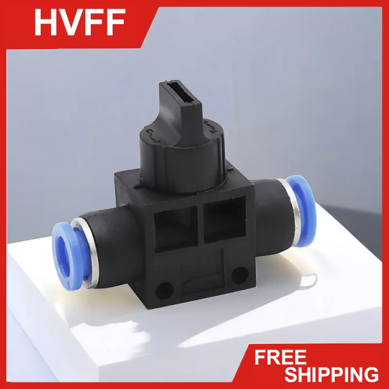 

10/20/200 Pcs HVFF Pneumatic Fittings Hand Valve 4mm 6mm 8mm 10mm 12mm Connector Quick Push for Hose Tube Limiting Speed Control