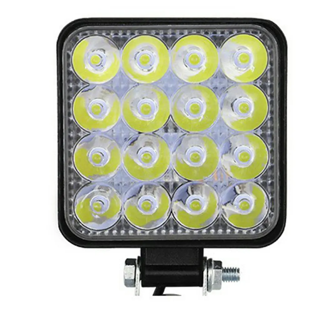 

NEW 48W Square Fog lights Car lamp Diode LED Headlights SUV Truck Driving Spotlight Work Light for Car Repairing Camping