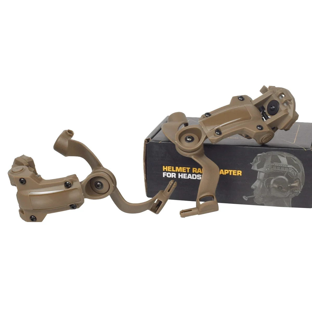 Headset Rail Mount Bracket Helmet Headset Guide Adapter Fit OPS Core ARC and Team Wendy Multi-Angle 360&deg; Rotation Holder