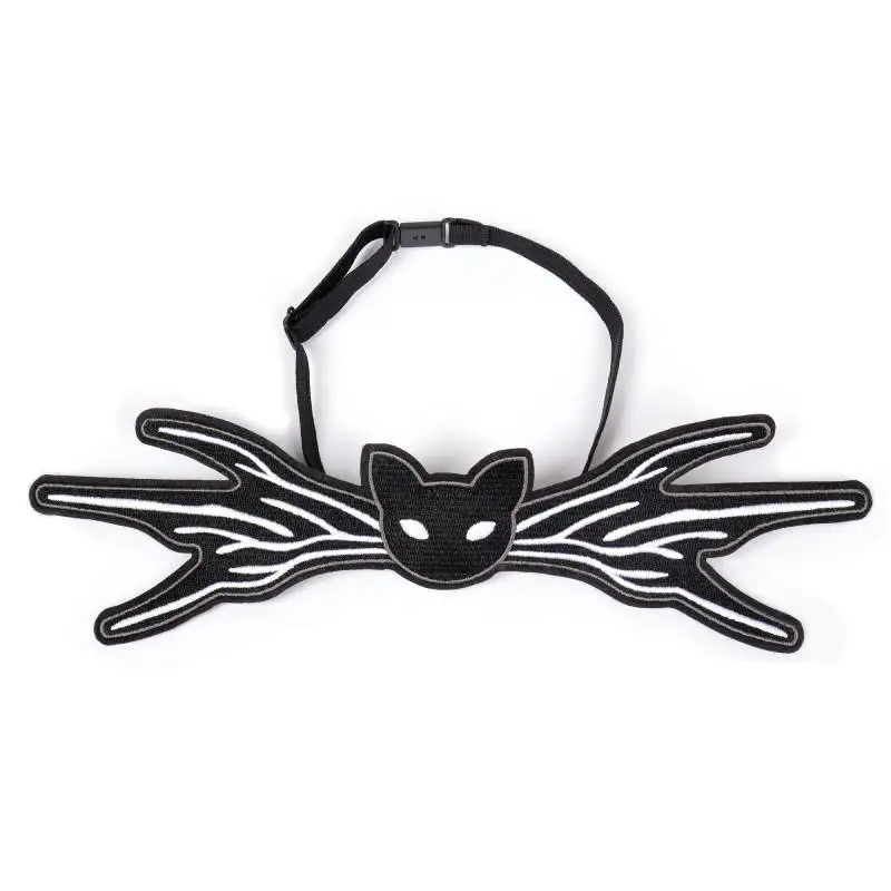 Halloween Pre-tied Bow Tie Jack Nightmare Bowtie Jack Gothic Bowtie Black Bat Bow Tie Halloween Cosplay Costume for Men WENAM