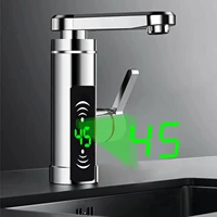 Tuyau de chauffage en acier inoxydable, robinet électrique, entrée d'eau souterraine, affichage numérique LED, 3 secondes de chaleur rapide, 25-55 ℃, 3000W 2