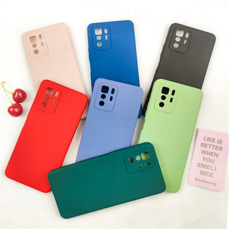 Liquid Square Rubber Silicone Protective Case - Durable & Stylish Phone Cover