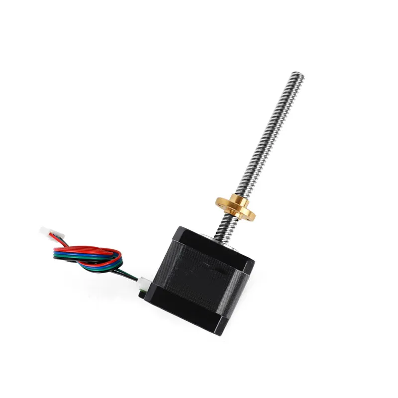 Nema 17 クローズドループステッピングモーターメーカー - JKONGMOTOR 5個パック Nema 17 ステッピングモーター TR8x8  150mm T8リードスクリュー付き 1.8° 2フェーズ 高トルク ステッピング Nema17 ステッピングモーター T8 リード 2/4/8/12/14  ミリメートルネジ 300 ... Nema17 ステッピングモーター 4-リード 52N.cm 17HS8401S-T8*2/4/8 ロッド リニアスクリューモーター