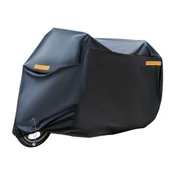 Deluxe Oxford Waterproof Motorcycle Cover - Ultimate Outdoor Protection with Rain, Sun, and Dust Resistance - XXL 245x105x125cm (Black)