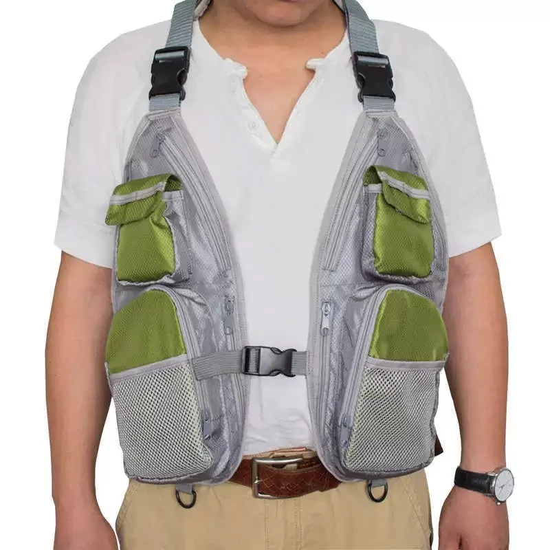 Outdoor Hip Hop Techwear Tactical Cargo Vest Multi Pockets Functional Camping Photography Casual Sleeveless Waistcoat 5