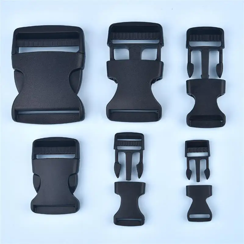 20mm 25mm 32mm~50mm Plastic Hardware Dual Adjustable Side Release Buckles Molle Tatical Backpack Belt Bag Parts Strap Webbing