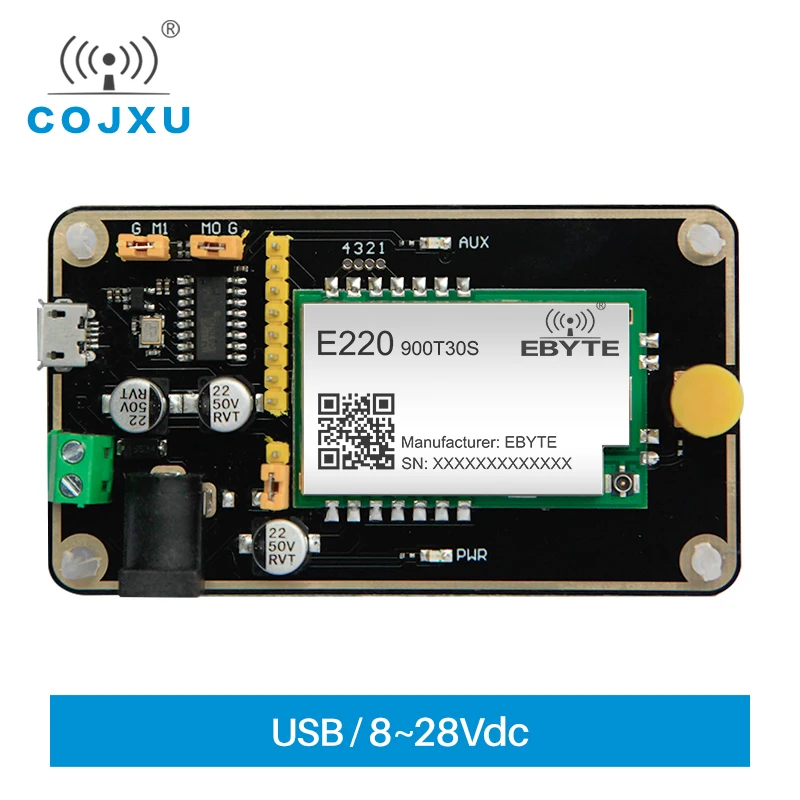 Test Board  LLCC68 E220-900TBH-01 Test Kit USB Interface Antenna 868MHz 915MHz UART Wireless Module 5pcs qfn56 qfn64 transfer board adapter pcb pinboard smd to dip56 dip64 dip pin ic test plate 0 5mm 2 54mm pitch converter socke