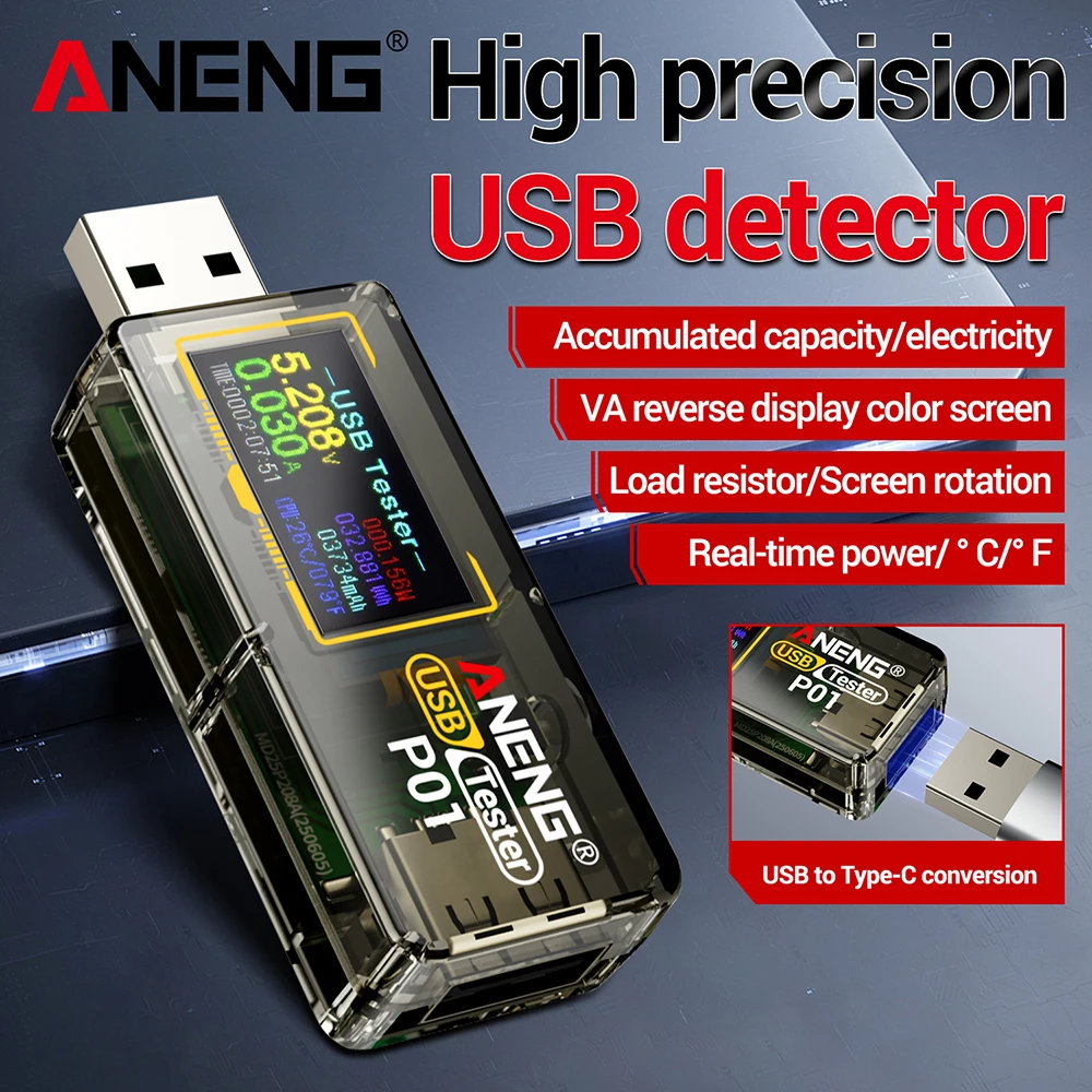 DC 4-30V USB 전압계 전류 전압 측정기 전압 전류계 감지기 보조 배터리 충전기 표시기