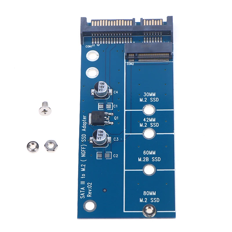 추가 카드 NGFF M.2 어댑터, M2 SATA3 라이저 M.2-SATA 어댑터, SSD M2-SATA 확장 카드 B 키 지원, 30mm, 42mm, 60mm, 80mm