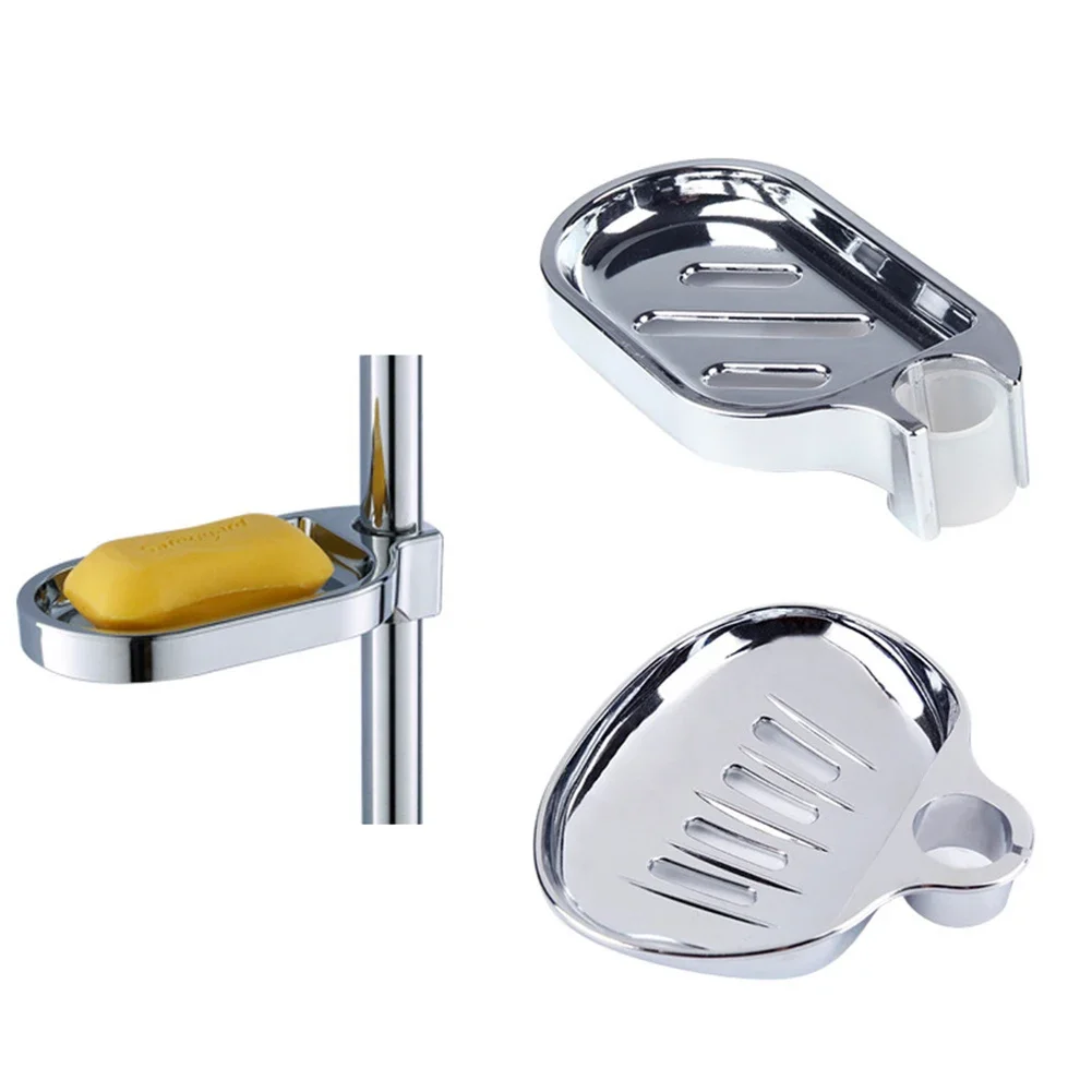 Description Picture 3 of item1Pcs 25mm Plastic Shower Rail Soap Dish Box Soap Holder Soap Pallet Shower Rod Slide Bar ABS For 25mm Rod Diameter Bathroom Tray