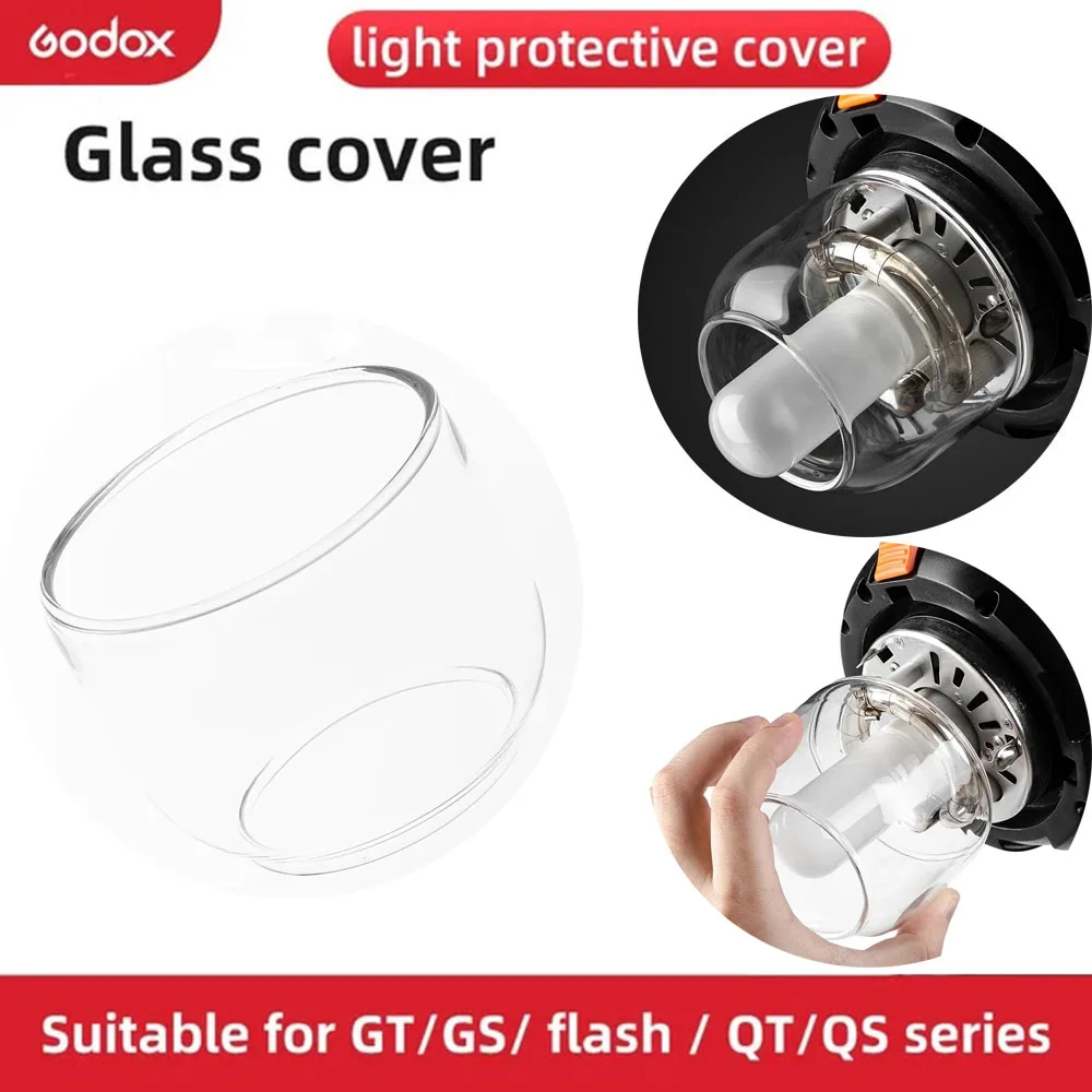 Lamp Cover Godox Original Flash Light Glass Dome Protector For QT / QS / GT GS Series