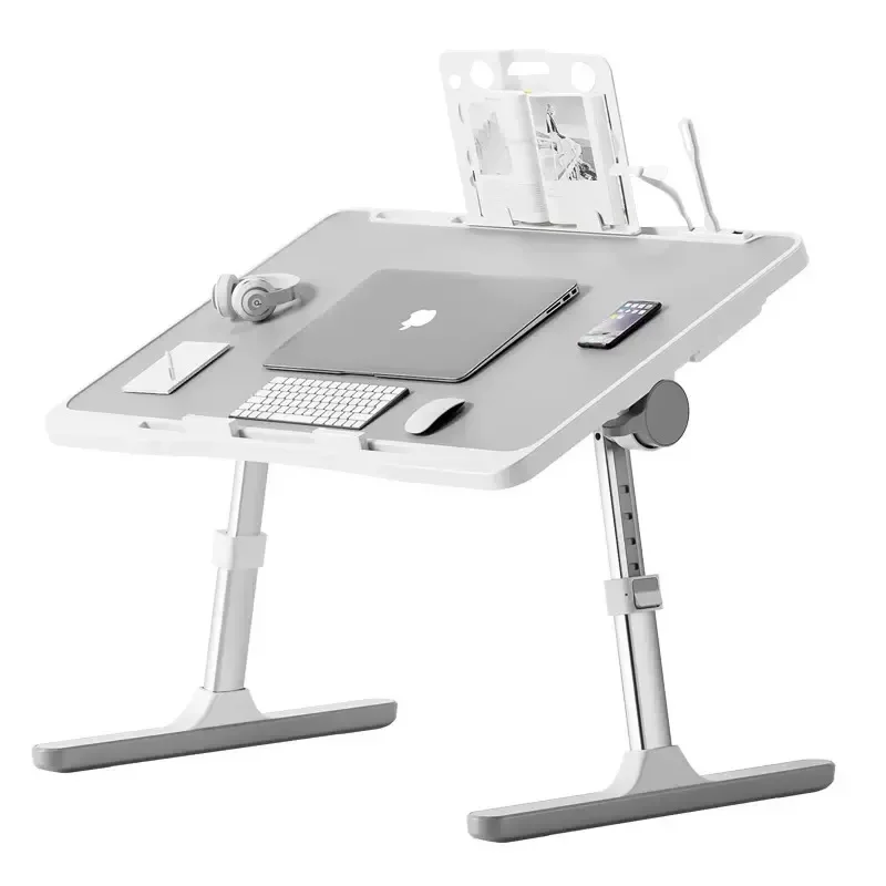 Laptop Desk Stand Adjustable Liftable Small Desk on Bed Study Reading Writing Work Folding Organizer Home Student Dormitory Bedroom